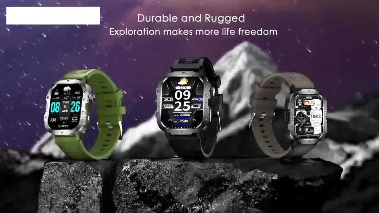 New Smart Watch 5.11 cm Large Screen LED Flashlight Outdoor Sports Watch Altimeter Barometer 100+Sports Mode Multimedia Information Viewing Weather Pedometer Fitness Tracker Compatible with Android for iphone Perfect Holiday Gift, Outdoor Activity Watch, Multimedia Viewing Watch, Modern Wearable Tech, Stylish Fitness Tracker, Durable Smartwatch, Longlasting Battery, Multifunctional Watch, LED Light Watch, Fitness Enthusiasts, Techsavvy Users, Altimeter Watch, Outdoor Gear Watch - Image 13