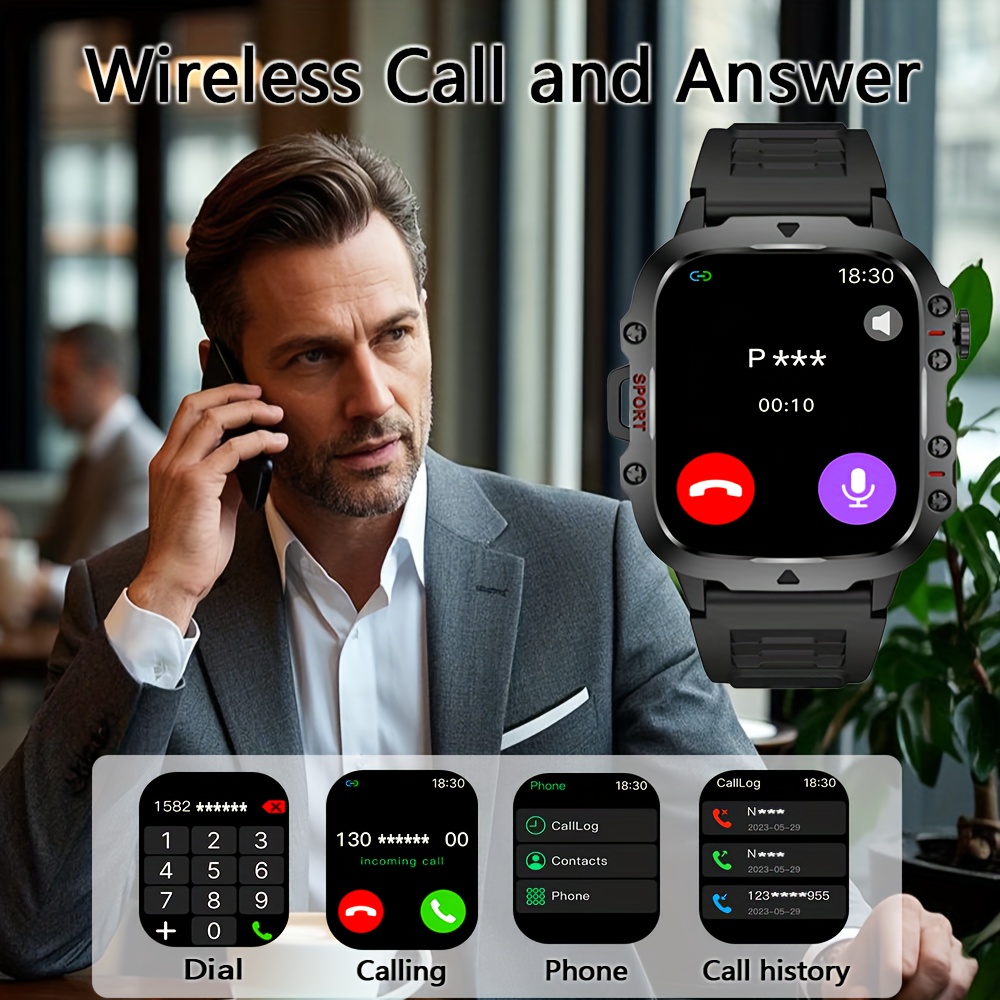 25Th Anniversary New Full Touch Men'S/Women'S Watch, Smart Watch with Multi-Sport Mode/Drink Reminder/Call Reminder/Remote Photo Taking/Music Control And More, Suitable for Both Men And Women, Gift Choice, Smart Watch for Men