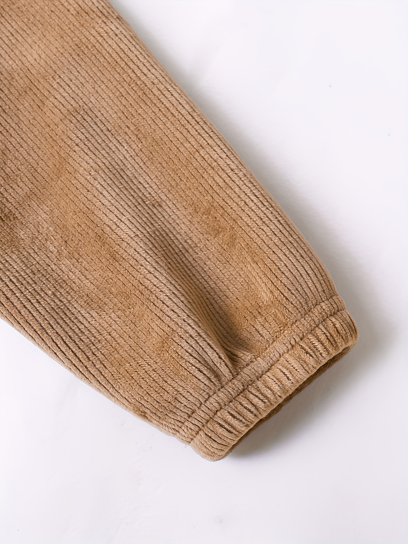 2pcs Boys' Autumn/Winter Fleece-Lined Jacket and Pants Set, Classic Solid Color with Pockets, Durable 100% Polyester Knit Fabric for Outdoor Activities & Casual Attire - Perfect Gift for Kids, Perfect for Outdoor - Image 6