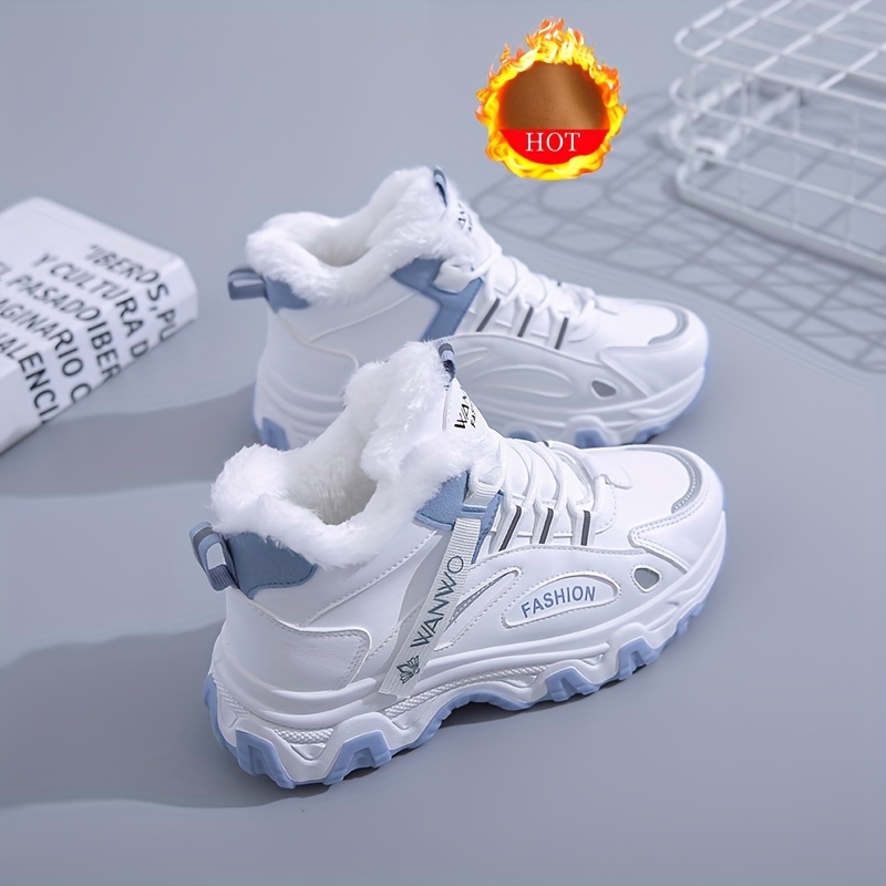 Women's Winter Snow Boots, Slip-On/Lace-Up Closure Thick Cushioned Sole Non-Slip Traction Tread, Lightweight Cold Weather Shoes, All-Season Casual & Formal Outfits, Easy-Clean Design Plush Lined Interior