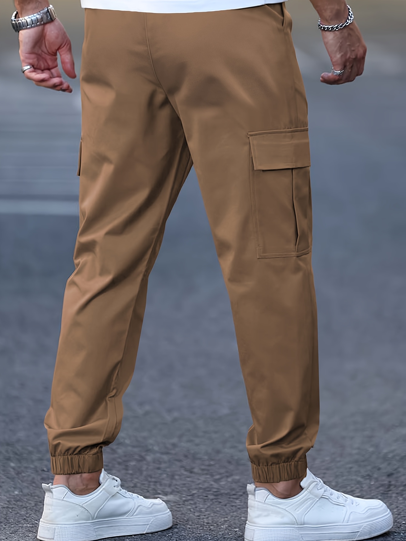 Men's Cargo Pants - Non-Stretch Fabric with Multiple Utility Pockets, Adjustable Drawstring Waist, All-Season Casual Pants for Everyday & Formal Outfits - Ideal Gift for Men (Birthday/Christmas) - Machine Washable, Versatile Outfit Pants, Durable Pants Construction, Classic Fit, Sturdy Material, Outdoor Enthusiasts