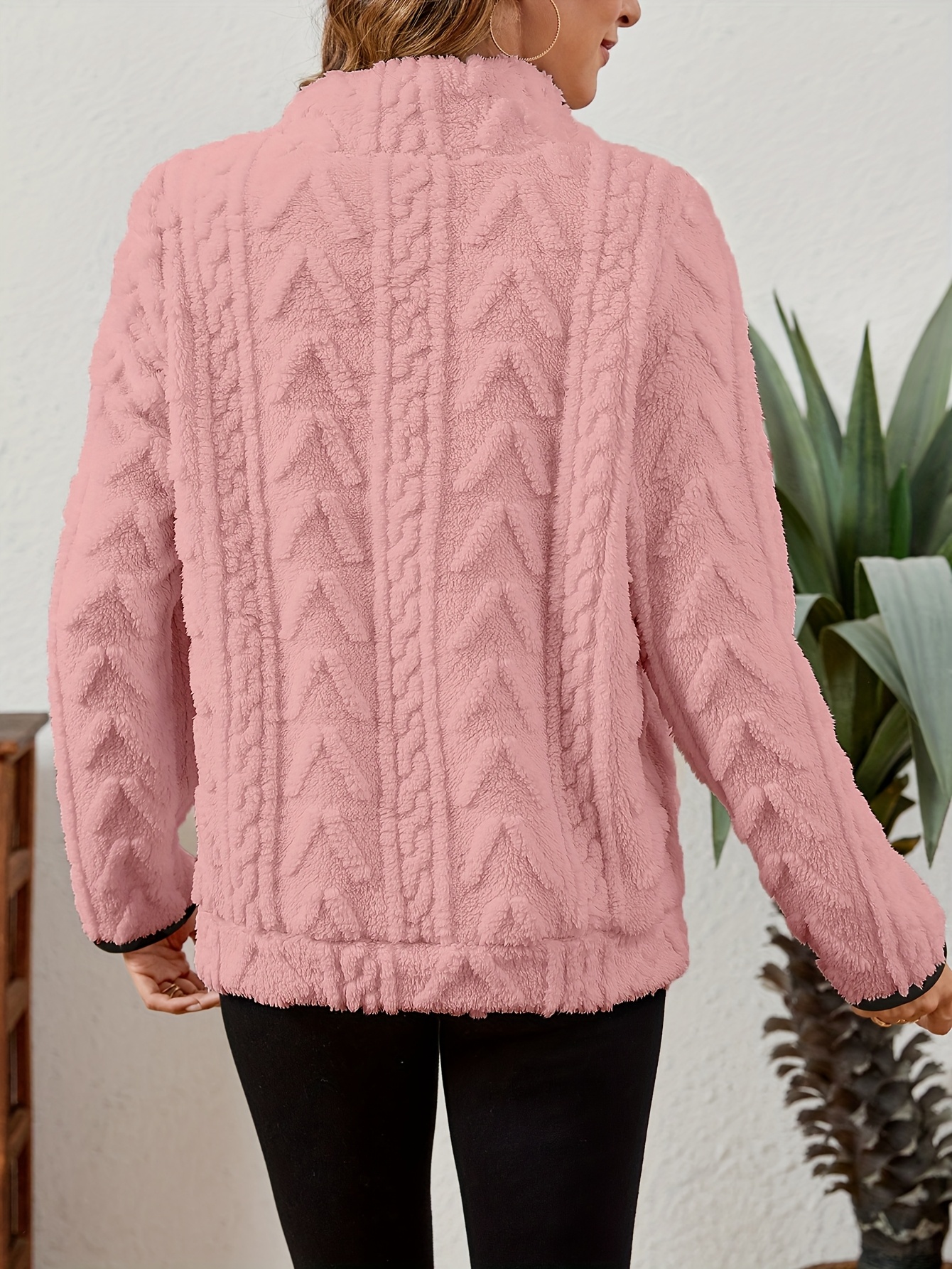 Women'S Cozy Fleece Zip-Up Sweatshirt with Large Pockets - Gray, Long Sleeve, Casual Fall/Winter Pullover, Casual Winter Wear | Zipup Pullover | Zippered Sweatshirt, Curvy/ Women Coat, Fur Trimmed Tube Dress, Women Winter Clothes, Beautiful Bag For Women, Sweatshirt Women, Pullover Women, Autumn Clothes Women