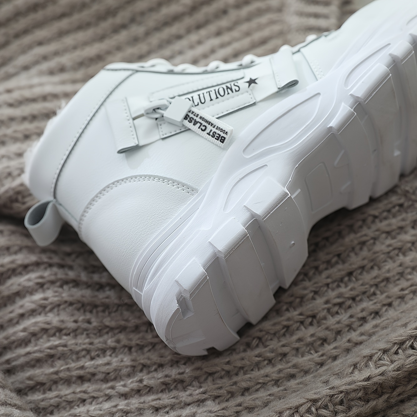 Women'S Winter Boots - Slip-On/Lace-Up Closure, Cushioned Insole & Non-Slip Rubber Sole - All-Season Cold Weather Shoes - Black/White - Everyday & Formal Outfits - CNSN Women'S, Ladies Winter Boots, Casual Winter Footwear, Fabric Lined Interior