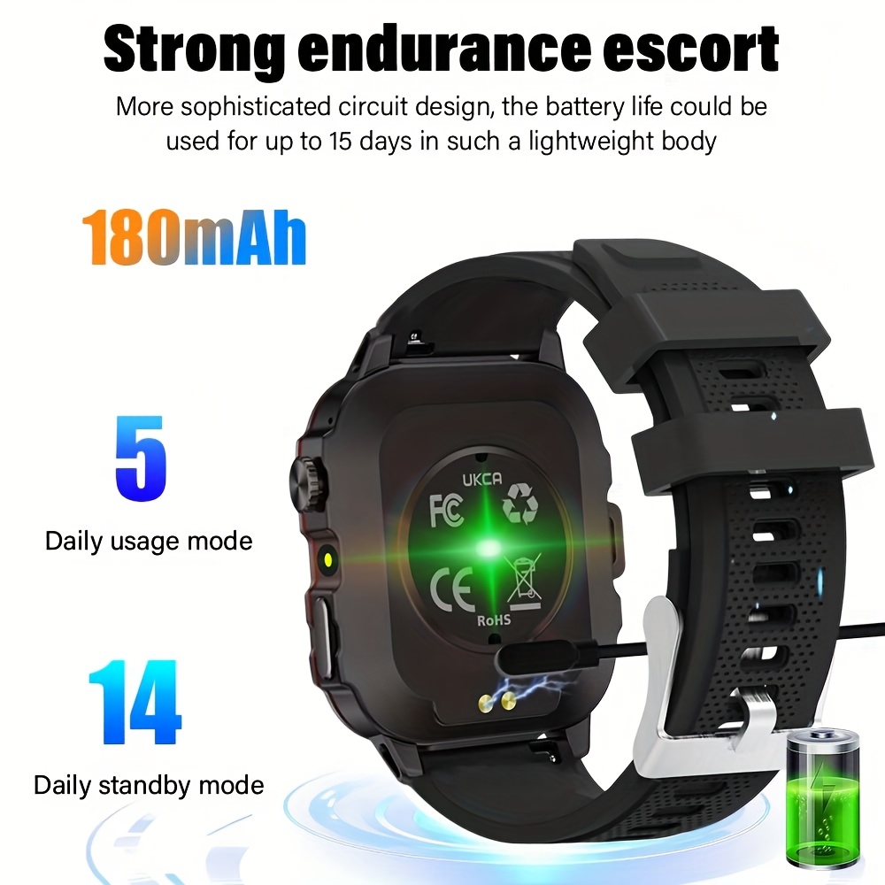 25Th Anniversary New Full Touch Men'S/Women'S Watch, Smart Watch with Multi-Sport Mode/Drink Reminder/Call Reminder/Remote Photo Taking/Music Control And More, Suitable for Both Men And Women, Gift Choice, Smart Watch for Men