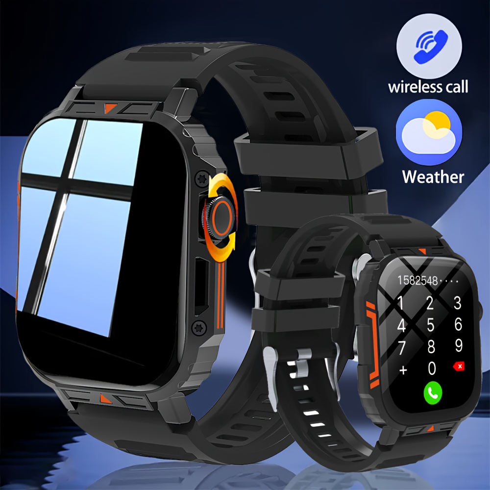 2025 Fashion Smartwatch | Full Touchscreen | Wireless Call Smartwatch, with Step Counter/Music Control/Multiple Dials/Alarm/Compatible with iPhone and Android Phones
