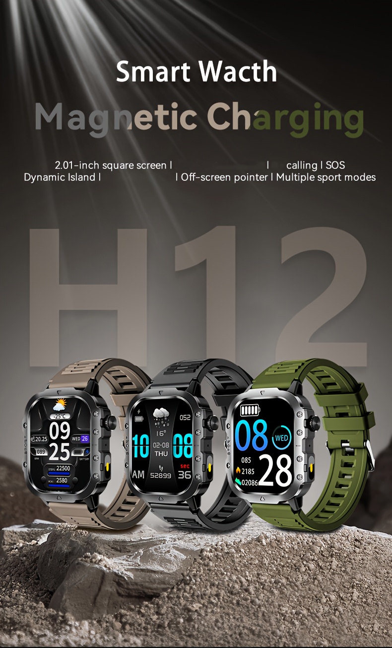 Smart Watch for Men 5.1cm Big All Touch Screen Display Wireless Make/Answer Call Watch, with LED Flashlight, Multi Sports Modes Smart Sports Watches Suitable for Men And Women, Outdoor Information Reminder Pedometer Smartwatch Compatible Phones, Activity Monitor, Fitness Tracker Watch, Sporty Design, Modern Wearable, Highquality Display, Lightweight Watch, Touchscreen Watch, Smart Wearable, Techsavvy Users, Active Lifestyle