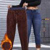 Women's Denim Pants Long Pants High Stretch Skinny Jeans (Color : Dark Wash, Size : Medium)
