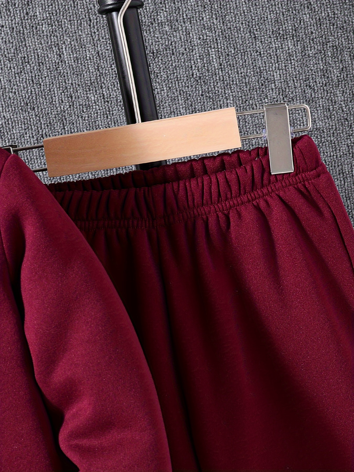 Boy's 2-piece Casual Co Ord Set, Long Sleeve Letter Embossed Hoodie And Jogger Pants, Comfy Spring Fall Clothes For Daily & Outdoor Wear