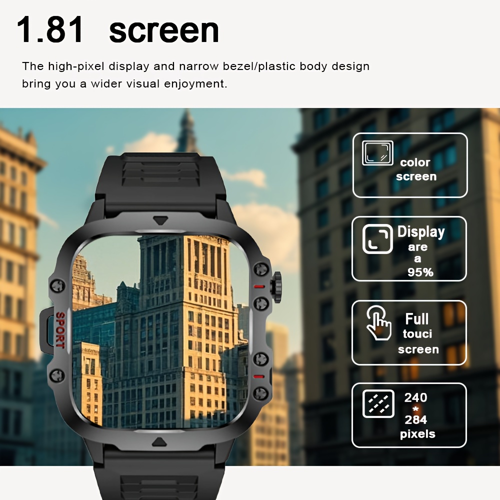 25Th Anniversary New Full Touch Men'S/Women'S Watch, Smart Watch with Multi-Sport Mode/Drink Reminder/Call Reminder/Remote Photo Taking/Music Control And More, Suitable for Both Men And Women, Gift Choice, Smart Watch for Men - Image 3