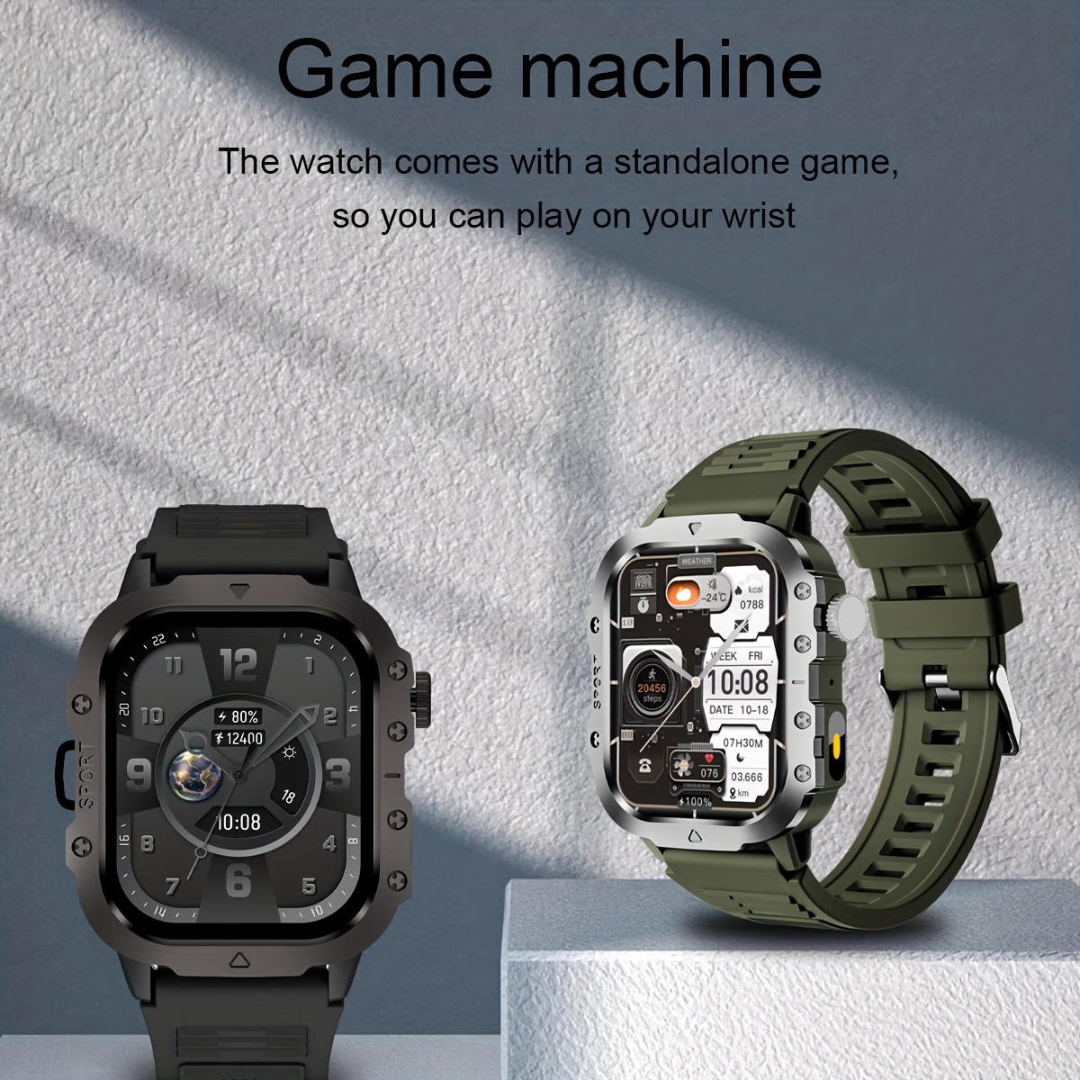 Smart Watch for Men 5.1cm Big All Touch Screen Display Wireless Make/Answer Call Watch, with LED Flashlight, Multi Sports Modes Smart Sports Watches Suitable for Men And Women, Outdoor Information Reminder Pedometer Smartwatch Compatible Phones, Activity Monitor, Fitness Tracker Watch, Sporty Design, Modern Wearable, Highquality Display, Lightweight Watch, Touchscreen Watch, Smart Wearable, Techsavvy Users, Active Lifestyle