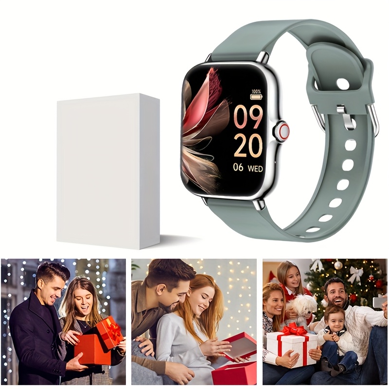 Unisex Smart Watch - Wireless 5.0 | Compatible with Iphone And Android, USB Charging, Fashionable Design, Colorful Display, Durable Silicone Strap, Perfect Gift for Any Occasion, Fitness Tracker, Modern Wearable Device