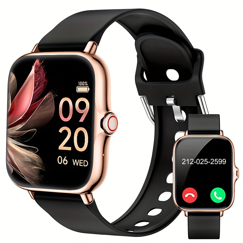 Unisex Smart Watch - Wireless 5.0 | Compatible with Iphone And Android, USB Charging, Fashionable Design, Colorful Display, Durable Silicone Strap, Perfect Gift for Any Occasion, Fitness Tracker, Modern Wearable Device