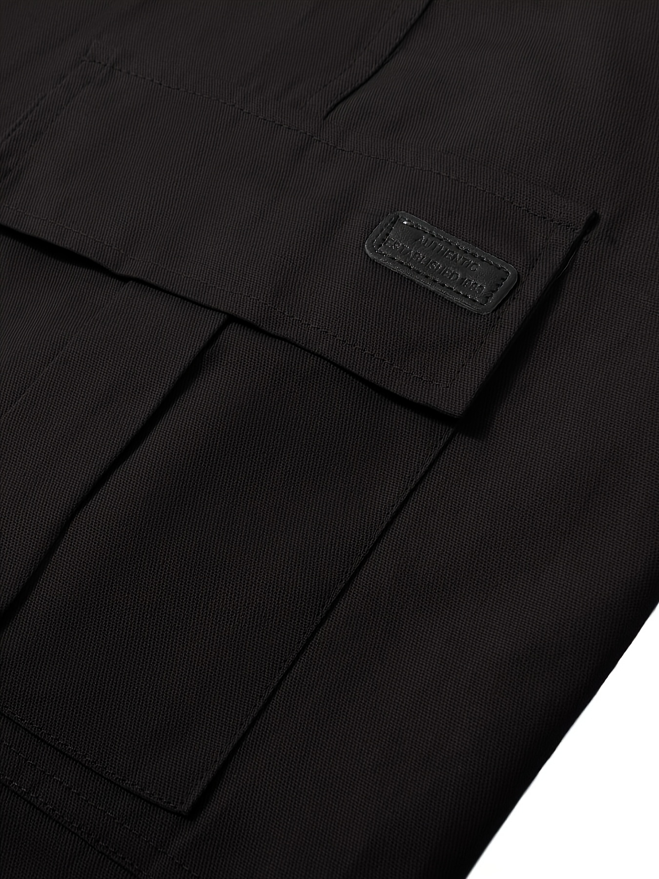 Men's Streetwear Casual Pants, Relaxed Fit Urban Style, Non-Stretch Fabric with Side Pockets, Versatile Clothing for Formal & Casual Attire, Machine Washable All-Season Trousers, Quality Stitching, Beige - Image 8