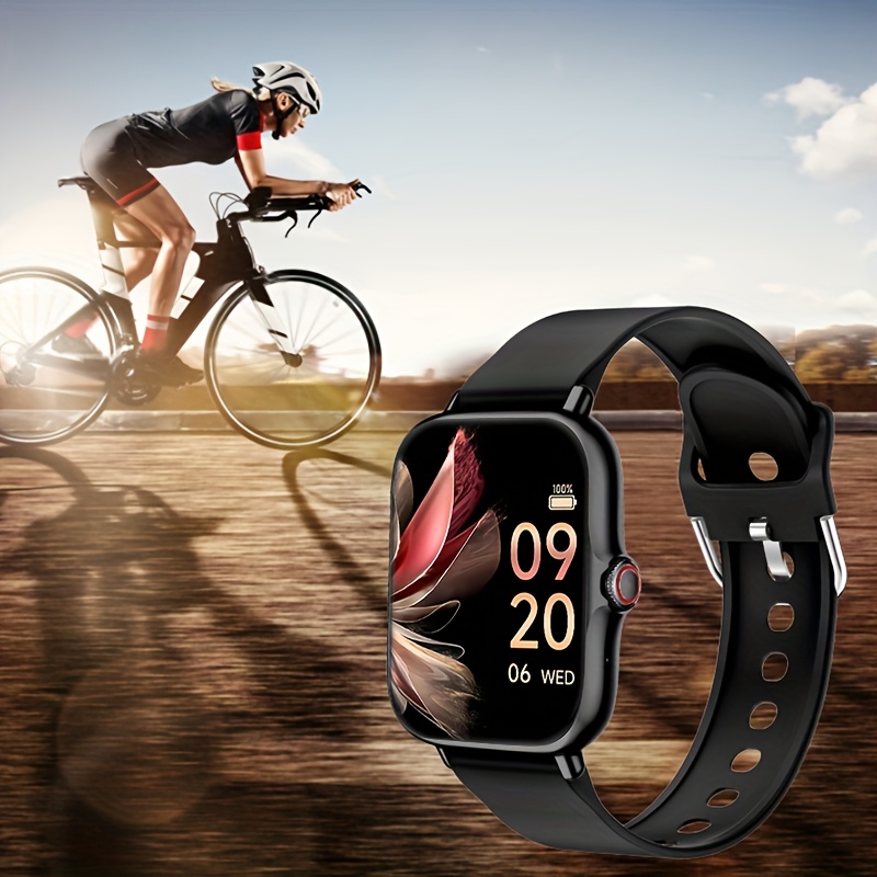 Unisex Smart Watch - Wireless 5.0 | Compatible with Iphone And Android, USB Charging, Fashionable Design, Colorful Display, Durable Silicone Strap, Perfect Gift for Any Occasion, Fitness Tracker, Modern Wearable Device