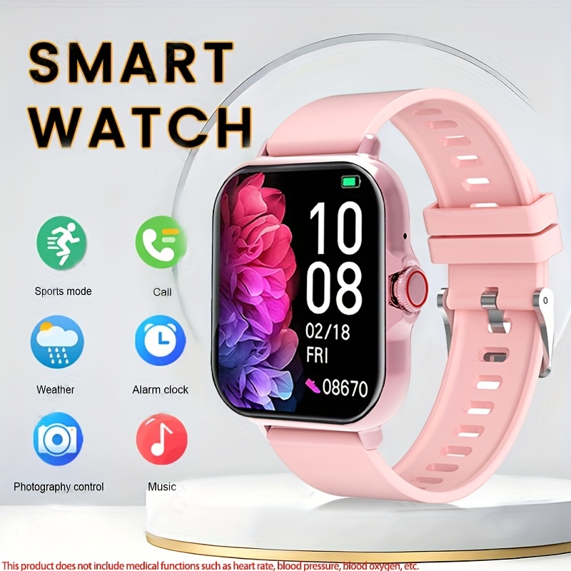 1.83-inch HD Full Touchscreen Sports Style Smart Watch, with Activity Tracking Data Alarm Calculator Remote Camera Long Sitting Reminder Multifunctional Perfect Holiday Gift, Smart Wearable, Fitness Tracker, Modern Wearable, Sporty Design, Highquality Display, Premium Materials, Touchscreen Watch, Digital Watch, Tech Lovers, Healthconscious Users