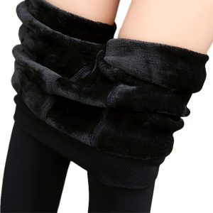 1 Pair Women's Thick Thermal Tights - Heavy-Duty Winter Pants with Leg Warmth, Full-Length Coverage & Layering Base Layer for Extreme Cold - Elegant Black Leggings (Hand Wash/Dry Clean) - Ideal for //Outdoor Activities