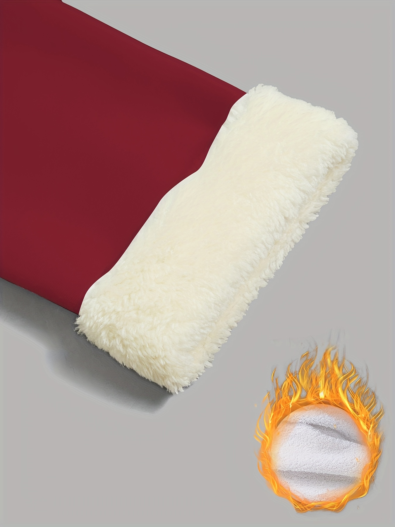 Women'S Thick Fleece-Lined High-Waisted Leggings - Winter Warmth, Stretchy Skinny Fit, Solid Color, Long Length, Perfect for Casual or Outdoor Wear