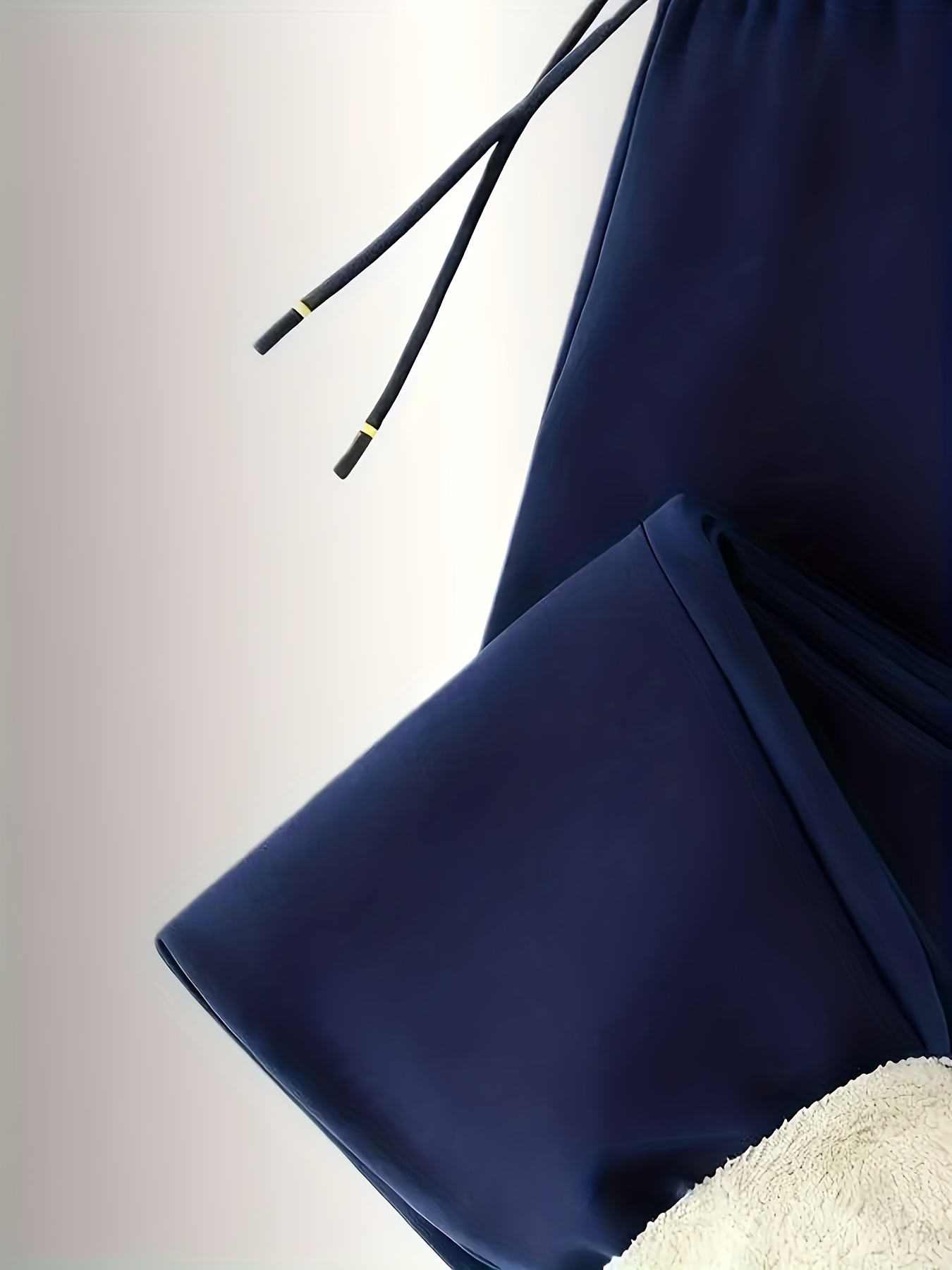 Men'S Fleece-Lined Warm Running Pants | Comfortable Soft Fabric, Dual-Side Zipper Pockets, Drawstring Waist, Ideal for Winter, Casual Style, Solid Color