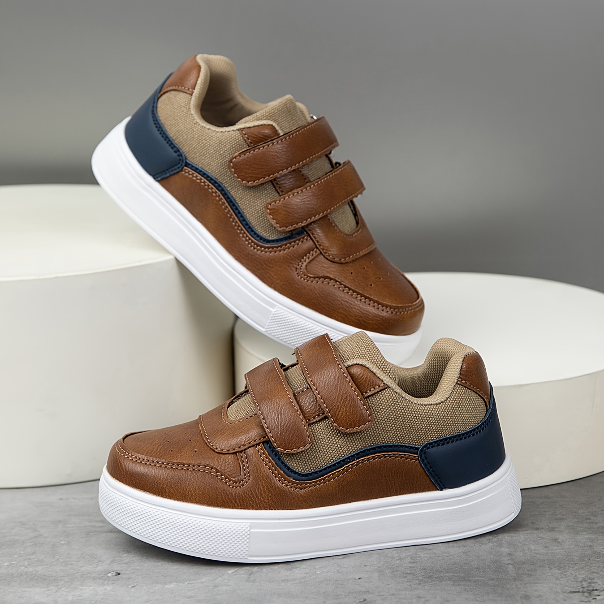 Youngsters' Low-Top Skate Shoes - Breathable Casual Sneakers with Double Closure, EVA Sole, Suitable for Running, Walking, Skateboarding & Outdoor Activities, Unisex All-Season Non-Slip Youngsters' Footwear, School Shoe For Teenage Girl, Boy Shoe