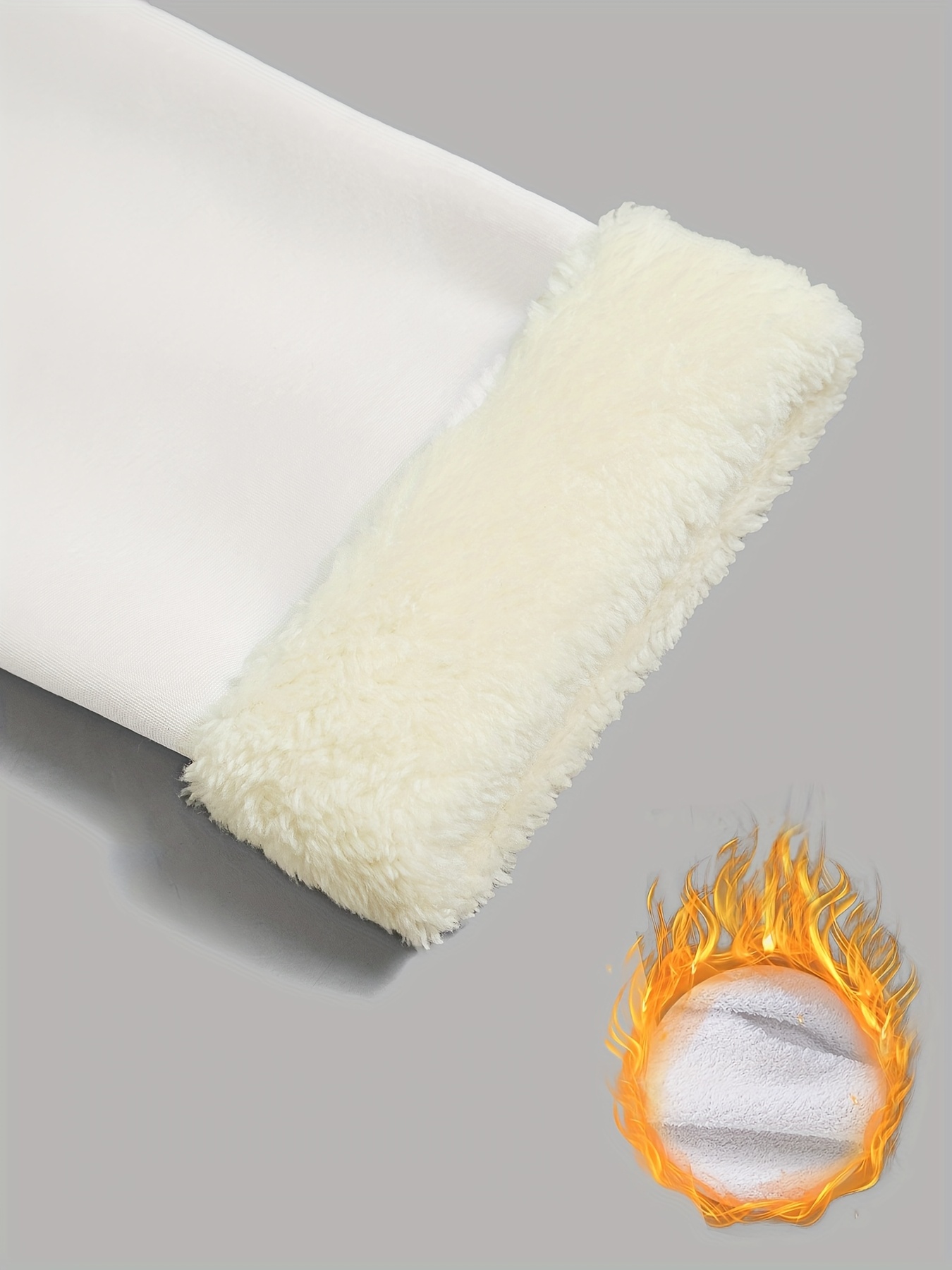 Women'S Thick Fleece-Lined High-Waisted Leggings - Winter Warmth, Stretchy Skinny Fit, Solid Color, Long Length, Perfect for Casual or Outdoor Wear