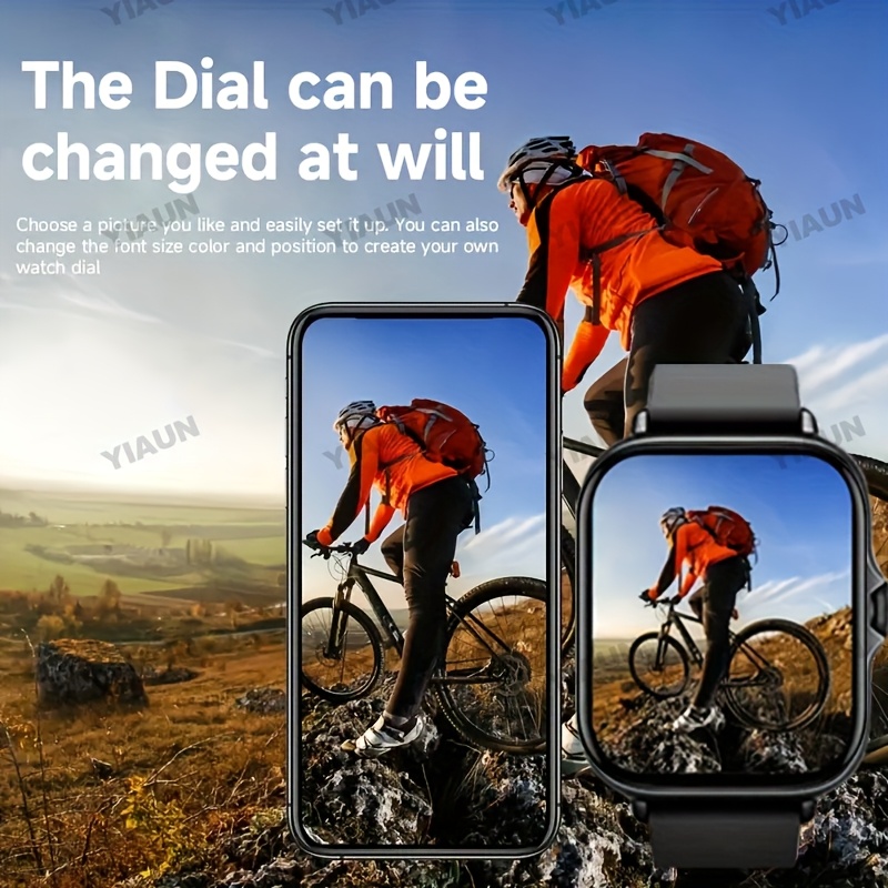 1.83-inch HD Full Touchscreen Sports Style Smart Watch, with Activity Tracking Data Alarm Calculator Remote Camera Long Sitting Reminder Multifunctional Perfect Holiday Gift, Smart Wearable, Fitness Tracker, Modern Wearable, Sporty Design, Highquality Display, Premium Materials, Touchscreen Watch, Digital Watch, Tech Lovers, Healthconscious Users