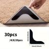 4/8/20/30pcs Anti Slip L-Type Carpet Stickers - Prevent Movement and Sliding on Living Room, Dining Room, Bathroom Tile and Wooden Floor Areas - Innovative Project, Shelf Liners