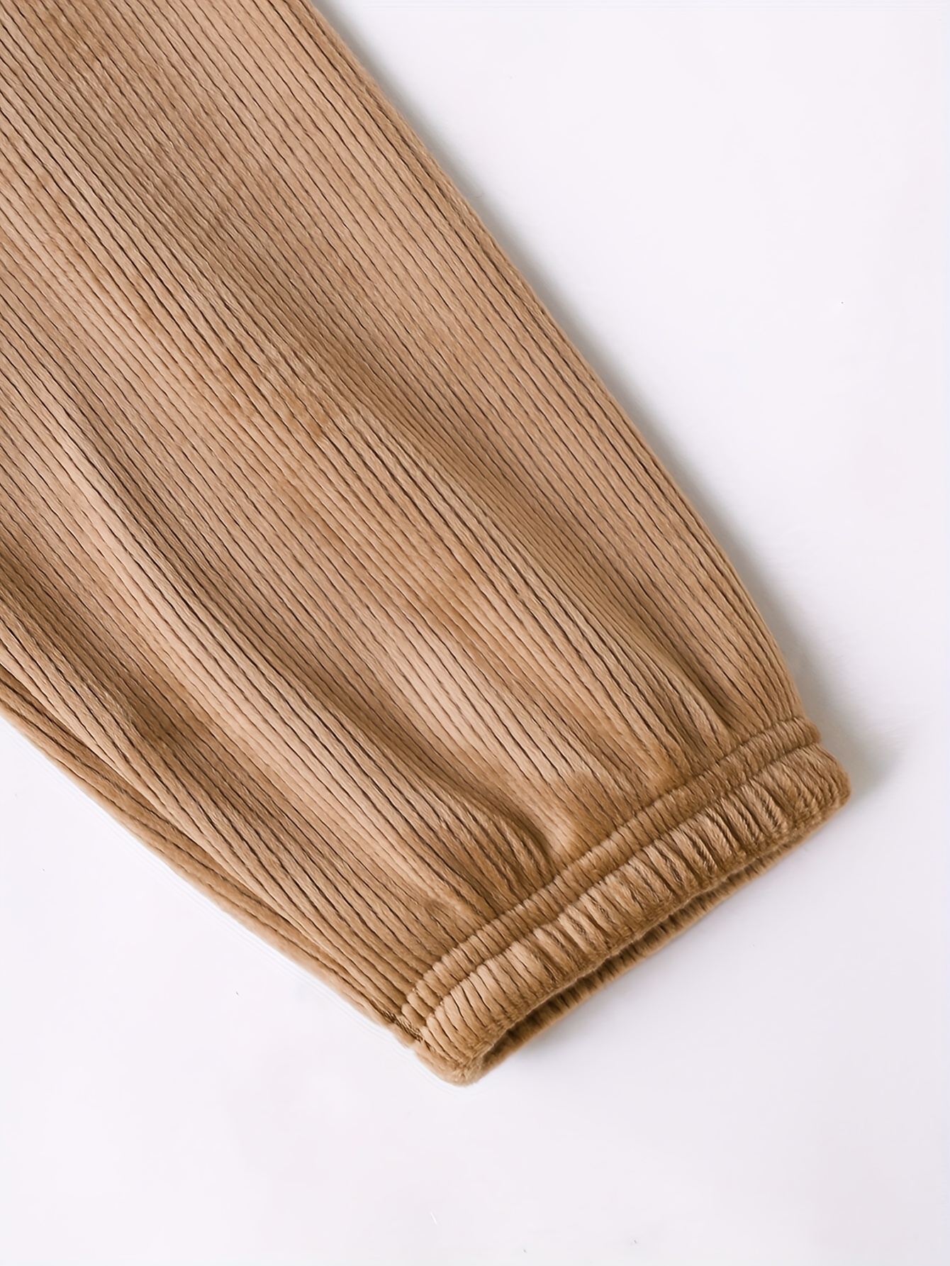 2pcs Boys' Autumn/Winter Fleece-Lined Jacket and Pants Set, Classic Solid Color with Pockets, Durable 100% Polyester Knit Fabric for Outdoor Activities & Casual Attire - Perfect Gift for Kids, Perfect for Outdoor - Image 9