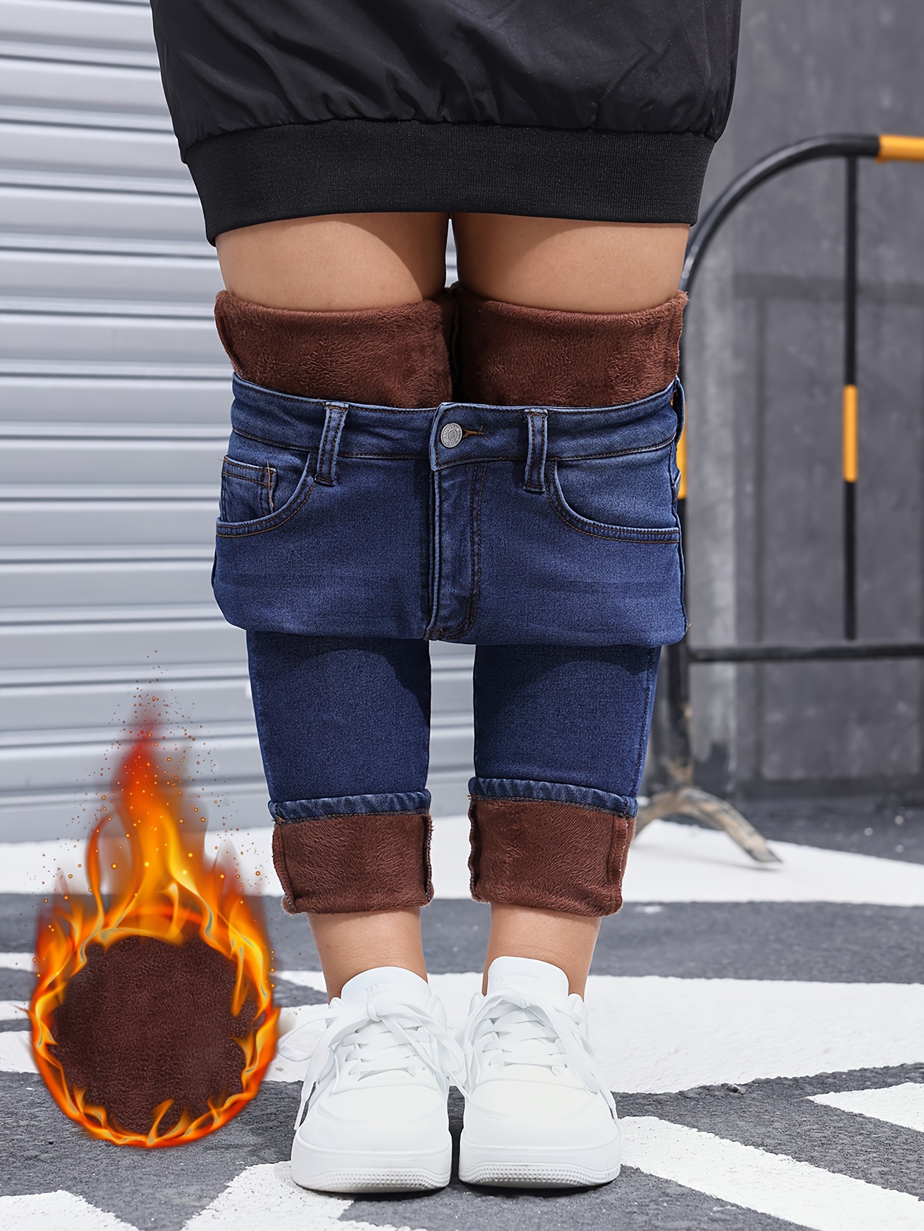 Women's Denim Pants Long Pants High Stretch Skinny Jeans (Color : Dark Wash, Size : Medium)