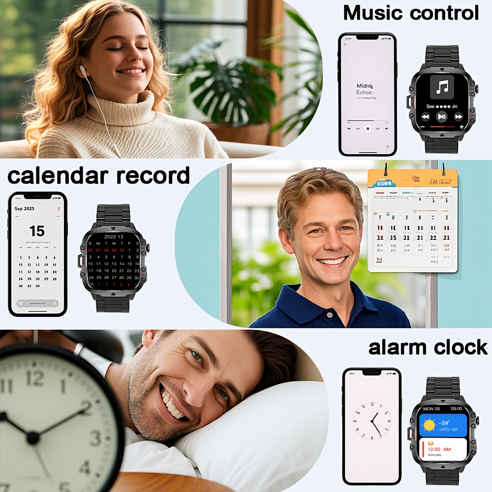 25Th Anniversary New Full Touch Men'S/Women'S Watch, Smart Watch with Multi-Sport Mode/Drink Reminder/Call Reminder/Remote Photo Taking/Music Control And More, Suitable for Both Men And Women, Gift Choice, Smart Watch for Men - Image 10