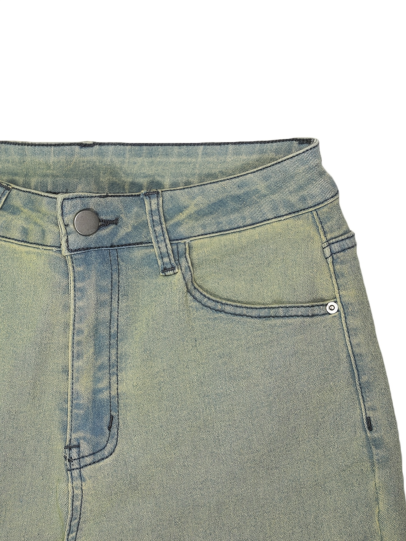 High-Waisted Stretch Jeans for Women with a Bootcut Design, Available in Solid Colors, Perfect for Casual And Versatile Wear. - Image 4