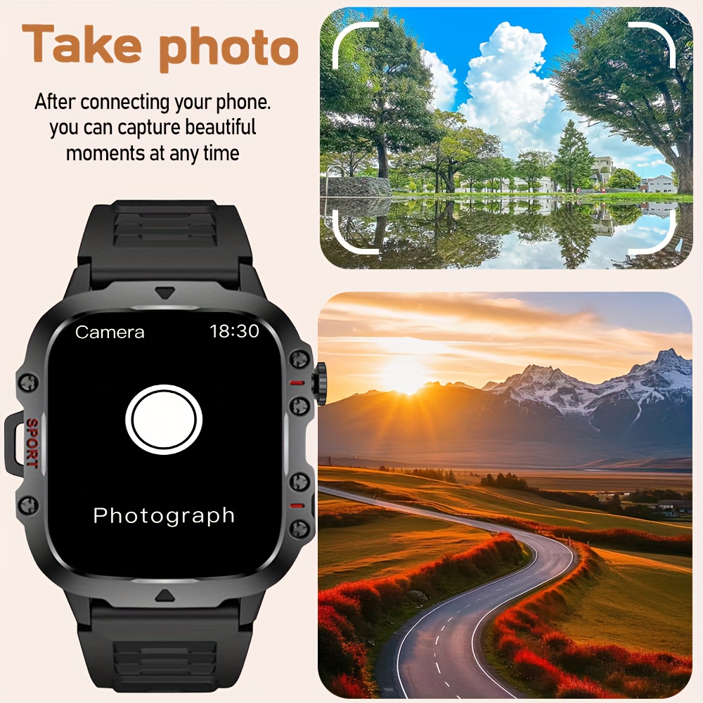 25Th Anniversary New Full Touch Men'S/Women'S Watch, Smart Watch with Multi-Sport Mode/Drink Reminder/Call Reminder/Remote Photo Taking/Music Control And More, Suitable for Both Men And Women, Gift Choice, Smart Watch for Men