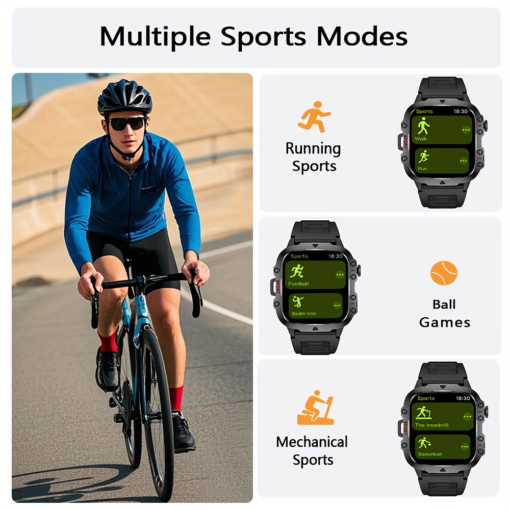 25Th Anniversary New Full Touch Men'S/Women'S Watch, Smart Watch with Multi-Sport Mode/Drink Reminder/Call Reminder/Remote Photo Taking/Music Control And More, Suitable for Both Men And Women, Gift Choice, Smart Watch for Men - Image 7