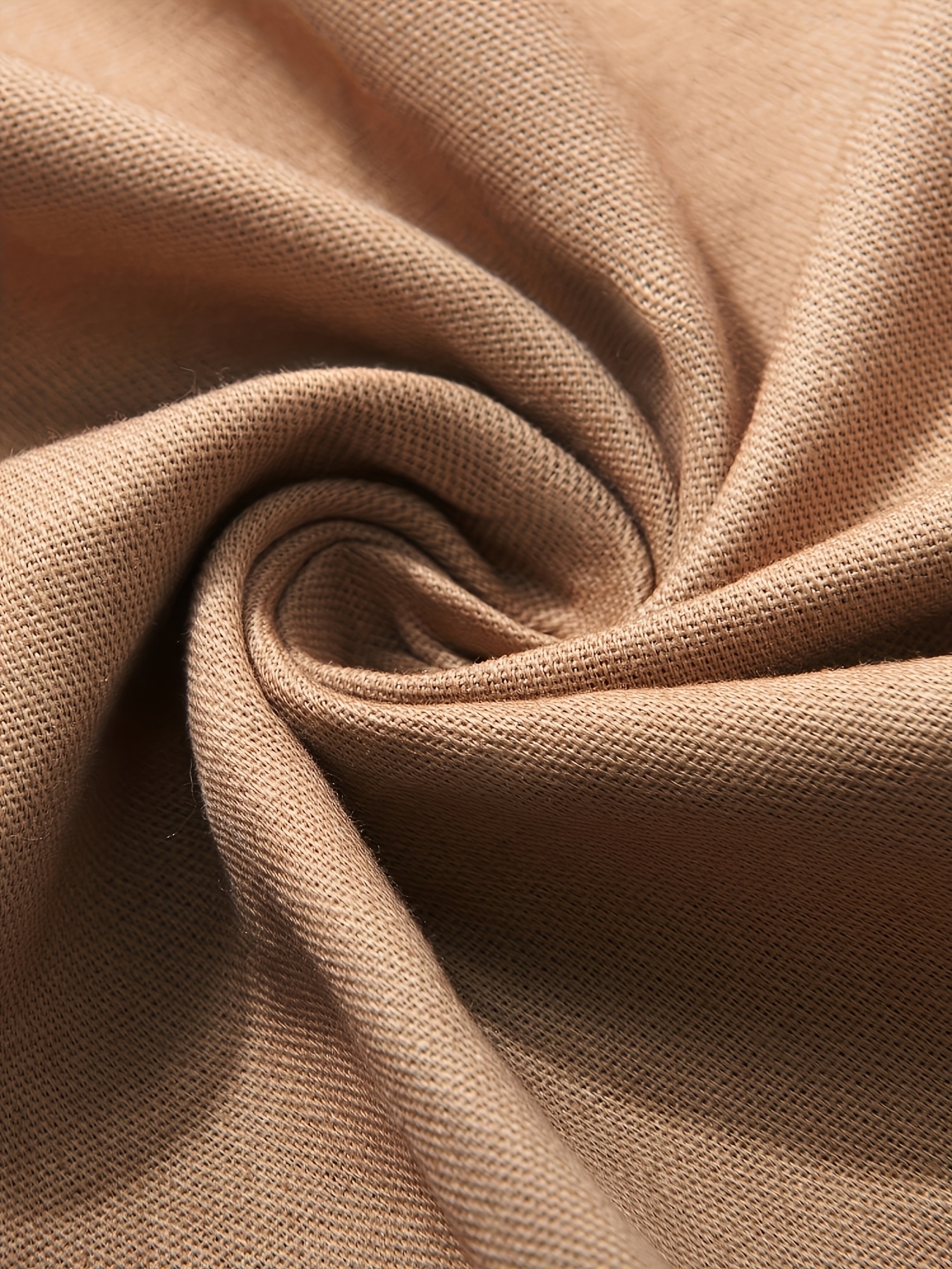 Men's Streetwear Casual Pants, Relaxed Fit Urban Style, Non-Stretch Fabric with Side Pockets, Versatile Clothing for Formal & Casual Attire, Machine Washable All-Season Trousers, Quality Stitching, Beige - Image 6