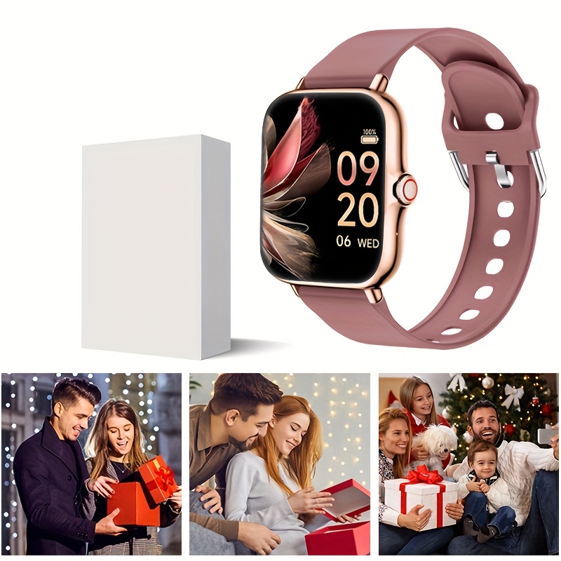Unisex Smart Watch - Wireless 5.0 | Compatible with Iphone And Android, USB Charging, Fashionable Design, Colorful Display, Durable Silicone Strap, Perfect Gift for Any Occasion, Fitness Tracker, Modern Wearable Device