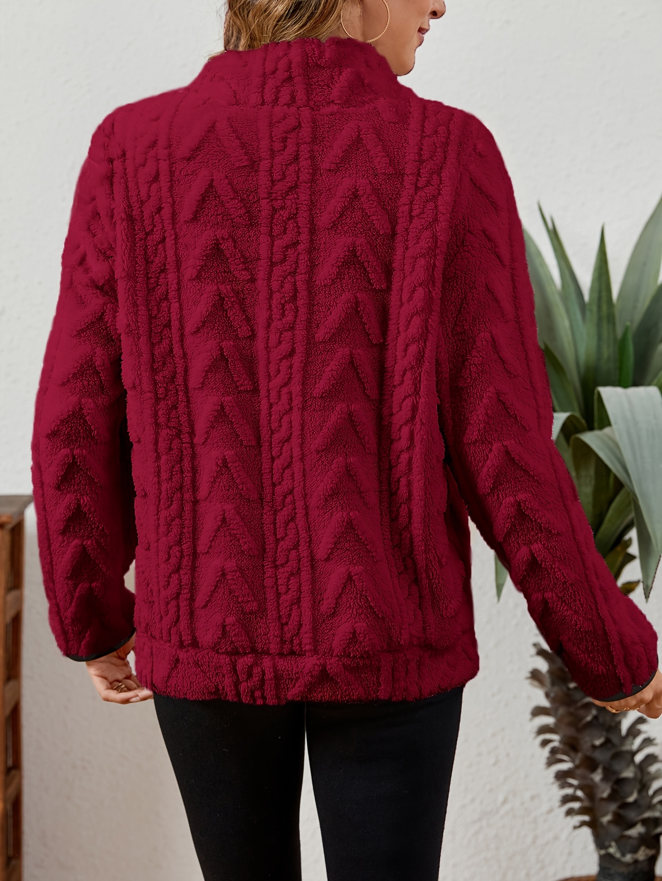 Women'S Cozy Fleece Zip-Up Sweatshirt with Large Pockets - Gray, Long Sleeve, Casual Fall/Winter Pullover, Casual Winter Wear | Zipup Pullover | Zippered Sweatshirt, Curvy/ Women Coat, Fur Trimmed Tube Dress, Women Winter Clothes, Beautiful Bag For Women, Sweatshirt Women, Pullover Women, Autumn Clothes Women