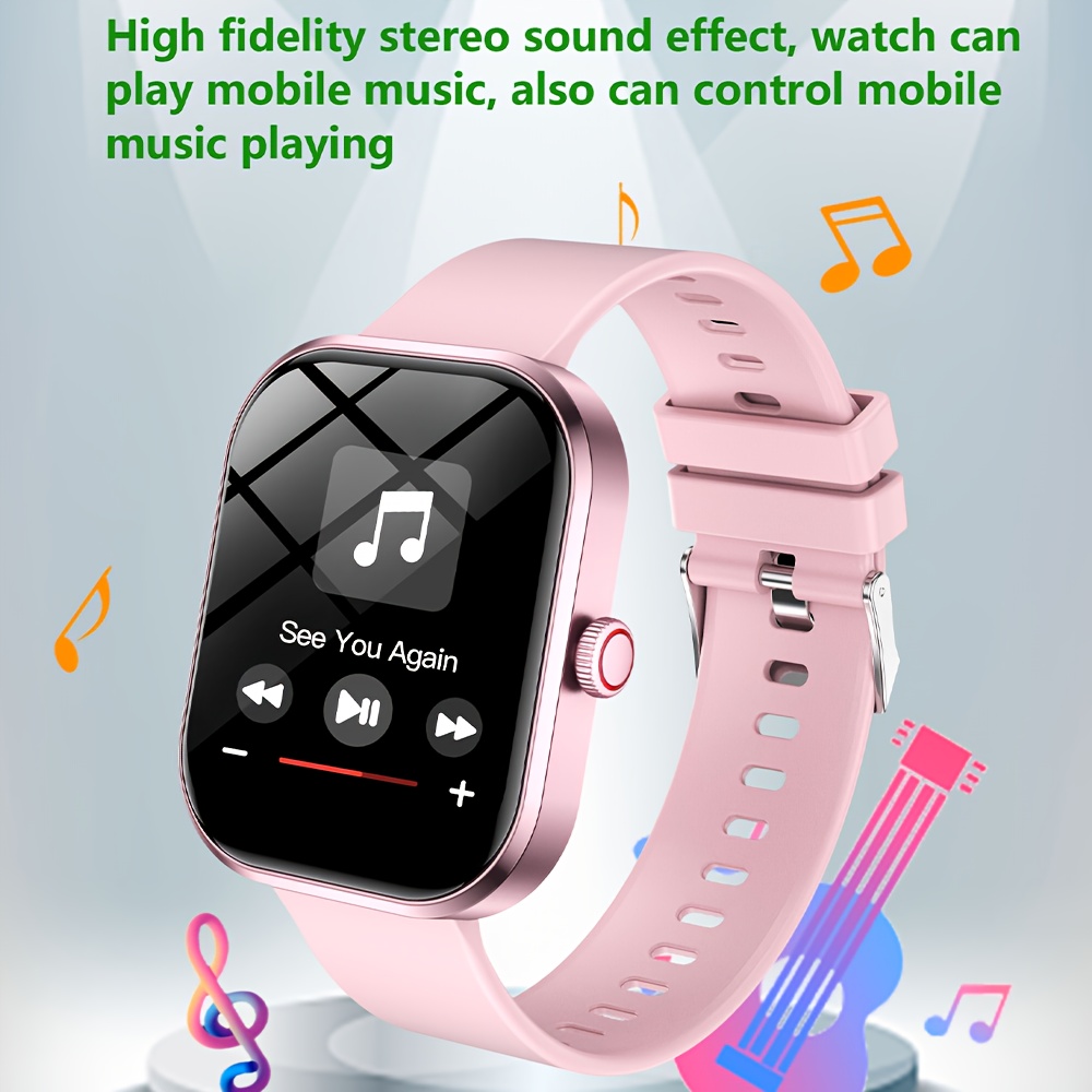 2025 New Unisex Smartwatch Gift, 2.01-Inch Full Touchscreen Smartwatch with Calling/Answering, 100+ Exercise Modes, Pedometer, Distance, Calories