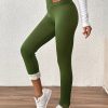 Women'S Thick Fleece-Lined High-Waisted Leggings - Winter Warmth, Stretchy Skinny Fit, Solid Color, Long Length, Perfect for Casual or Outdoor Wear