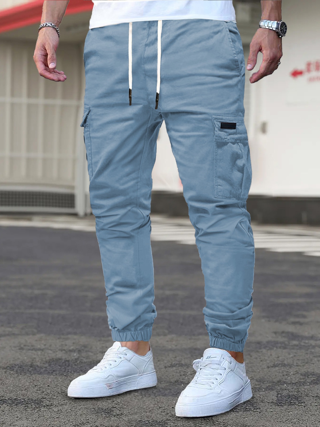 Men's Cargo Pants - Non-Stretch Fabric with Multiple Utility Pockets, Adjustable Drawstring Waist, All-Season Casual Pants for Everyday & Formal Outfits - Ideal Gift for Men (Birthday/Christmas) - Machine Washable, Versatile Outfit Pants, Durable Pants Construction, Classic Fit, Sturdy Material, Outdoor Enthusiasts