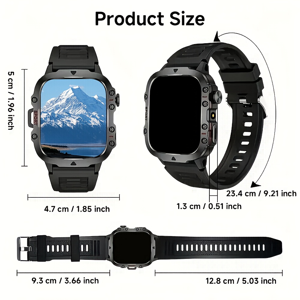 25Th Anniversary New Full Touch Men'S/Women'S Watch, Smart Watch with Multi-Sport Mode/Drink Reminder/Call Reminder/Remote Photo Taking/Music Control And More, Suitable for Both Men And Women, Gift Choice, Smart Watch for Men