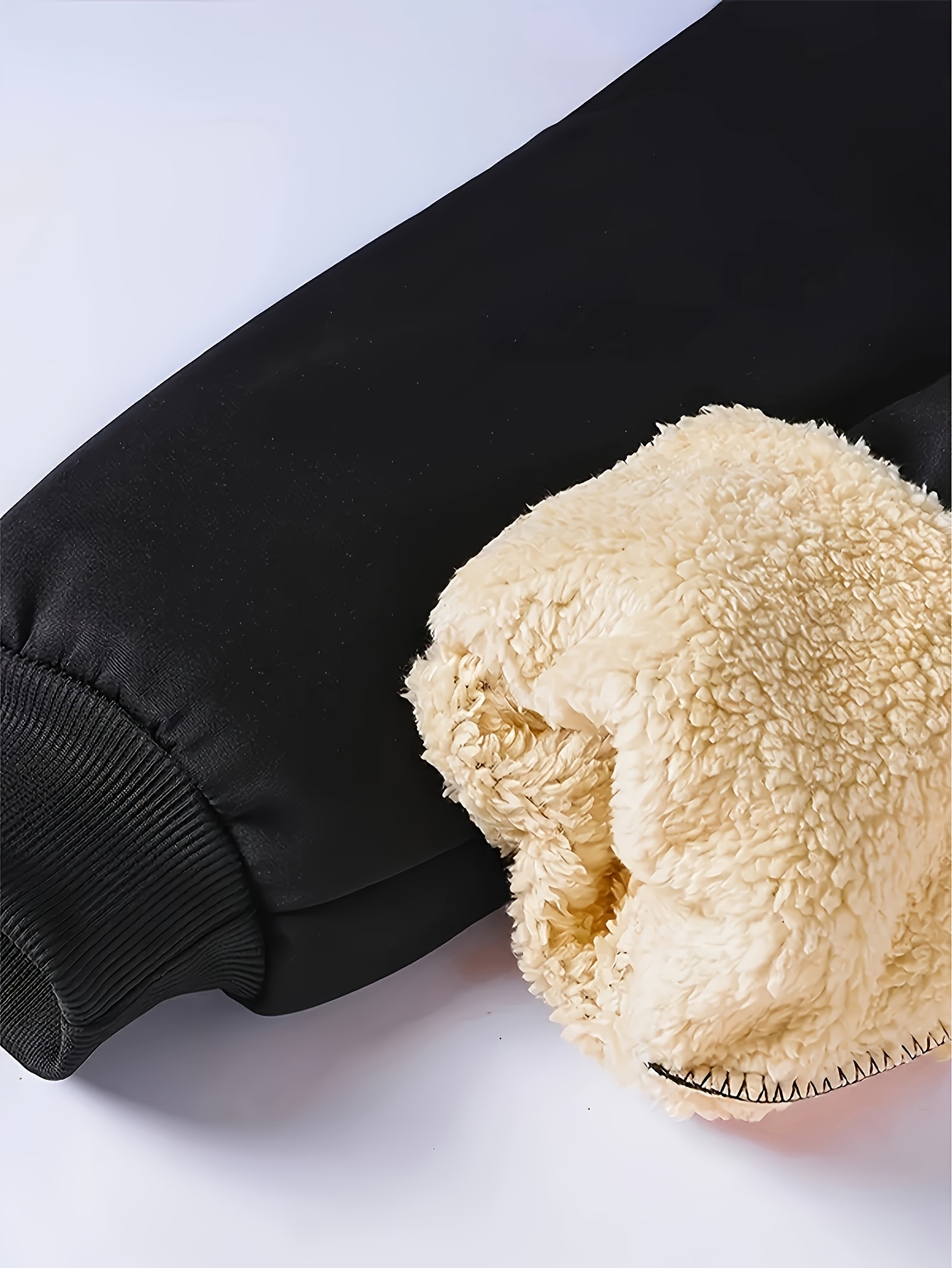 Men's Thermal Winter Jogger Pants with Fleece Lining - Loose-Fit Straight-Leg Trousers, Drawstring Waist & Cuffed Hem, 4 Colors (Black, Navy, Grey, White) - Machine Washable Casual Athletic Pants for Gym, Everyday & Activities - Fleece-Lined for Cold Weather, Relaxed Fit, Fleece Lining for Warmth, Suitable for Autumn and Winter, Available in 4 Colors for Men, Jogger Pants For Men