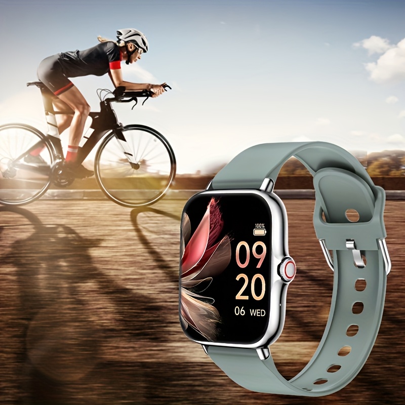 Unisex Smart Watch - Wireless 5.0 | Compatible with Iphone And Android, USB Charging, Fashionable Design, Colorful Display, Durable Silicone Strap, Perfect Gift for Any Occasion, Fitness Tracker, Modern Wearable Device