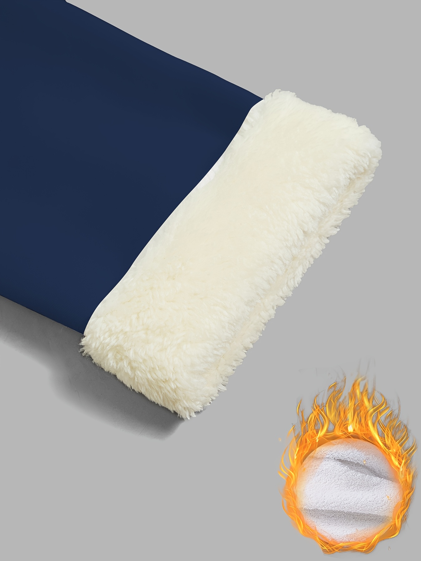 Women'S Thick Fleece-Lined High-Waisted Leggings - Winter Warmth, Stretchy Skinny Fit, Solid Color, Long Length, Perfect for Casual or Outdoor Wear