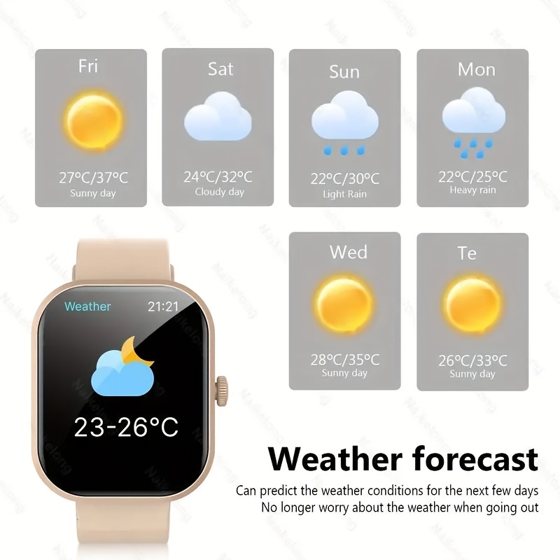 2025 New Unisex Smartwatch Gift, 2.01-Inch Full Touchscreen Smartwatch with Calling/Answering, 100+ Exercise Modes, Pedometer, Distance, Calories