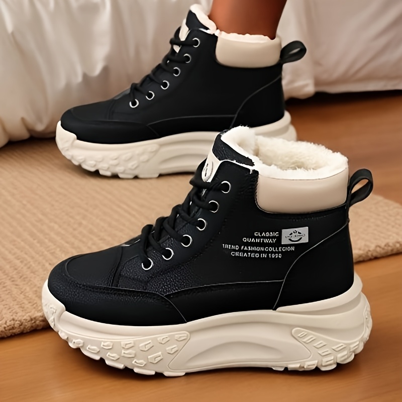 Women's Winter Boots with Faux Fur-Like Collar - Round Toe Synthetic Upper, Thick PVC Sole & Warm Lining - Beige/Brown/Tan All-Terrain Traction Shoes for Ice, Snow, Outdoor (Casual & Professional) - Low-Maintenance Footwear, Winter Boots For Women, Winter Boots For Men, Women Winter Boots, Boots For Women Winter, Womens Winter Boots, Boots Women, Winter Boots Women, Ladies Winter Boots, Mens Winter Boots, Botas De Invierno Para Mujer, Womens Fall Boots, Women Boots Winter,