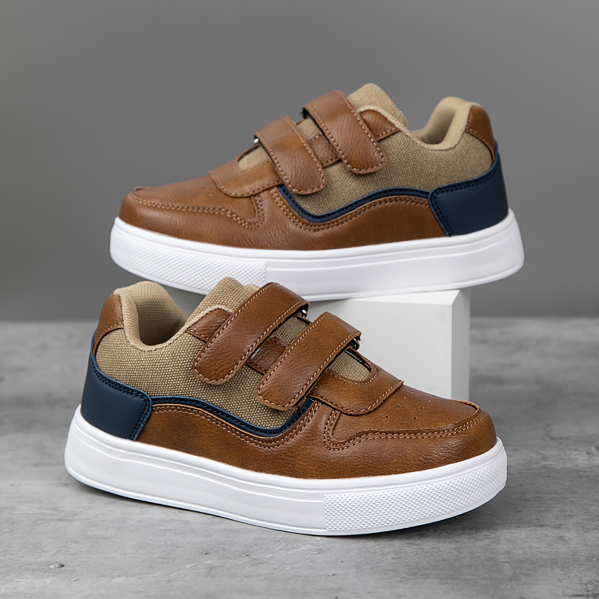 Youngsters' Low-Top Skate Shoes - Breathable Casual Sneakers with Double Closure, EVA Sole, Suitable for Running, Walking, Skateboarding & Outdoor Activities, Unisex All-Season Non-Slip Youngsters' Footwear, School Shoe For Teenage Girl, Boy Shoe