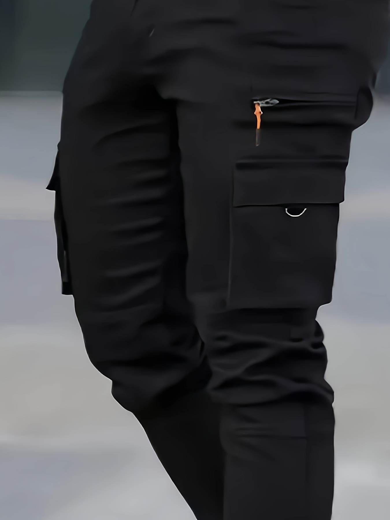 Men's Heavy-Duty Cargo Pants Trousers with Multi-Pocket Design, Tapered Ankle & Cuff, Belt Loops - Olive Green Pants for Outdoor,, Camping, Army-Style (Non-Stretch Durable Casual Wear)