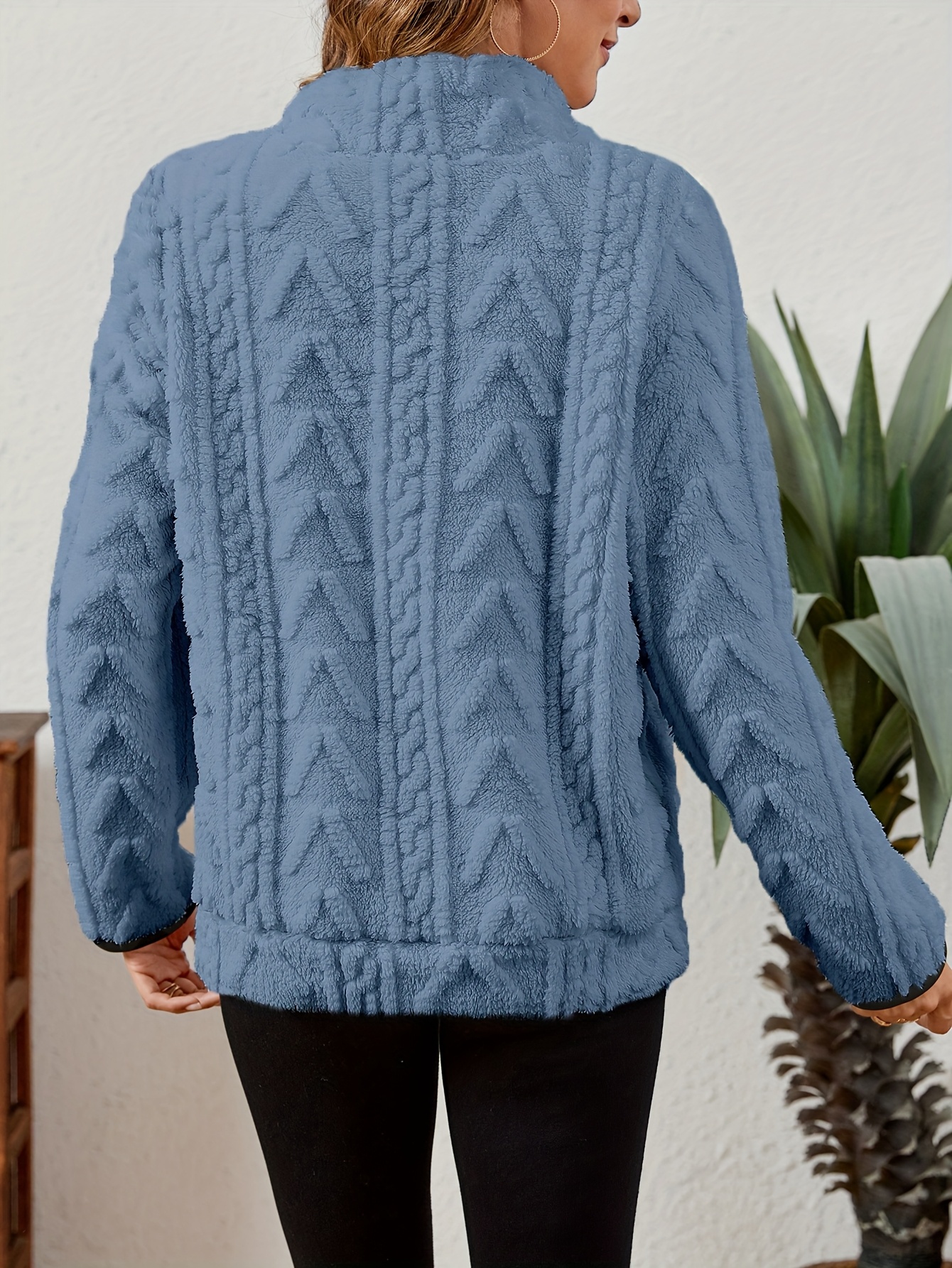 Women'S Cozy Fleece Zip-Up Sweatshirt with Large Pockets - Gray, Long Sleeve, Casual Fall/Winter Pullover, Casual Winter Wear | Zipup Pullover | Zippered Sweatshirt, Curvy/ Women Coat, Fur Trimmed Tube Dress, Women Winter Clothes, Beautiful Bag For Women, Sweatshirt Women, Pullover Women, Autumn Clothes Women