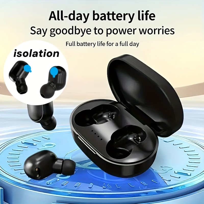 New A6S Wireless Earbuds with Long Battery Life, High Sound Quality, Noise Cancellation, Stylish and Compact Design for Listening to Music, Outdoor Sports, Hiking, and Running, Wireless Wireless Earbuds, Under Desk Keyboard Tray, Premium Material, Lightweight Build, Hiking Earbuds, Mini Earphones, Best for Gifts