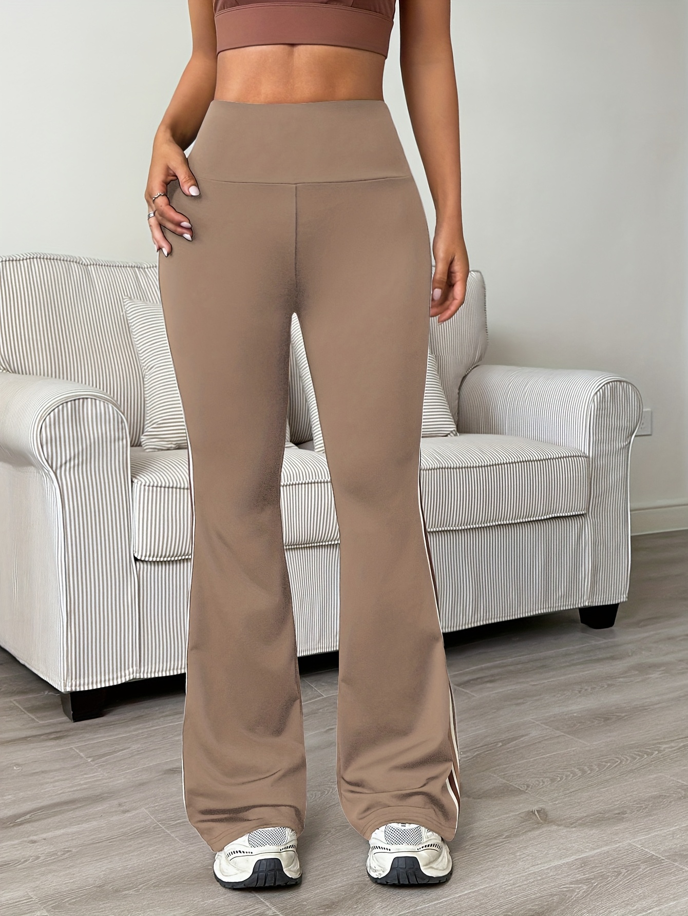 Women's Workout Leg Pants - Compression Fit, Soft Stretch Running Pants with Hip Lift, Non-See-Through Fabric for Gym, Yoga, Everyday - All-Season Athletic Trousers