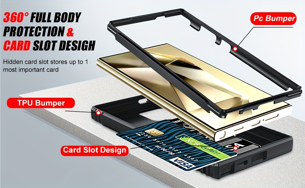 [Shockproof Armor Case] Shockproof Armor Case with 360° Rotating Metal Magnetic Stand | Window Series for Samsung Galaxy S25, S24FE, S23FE, S22, S21FE, S20FE Ultra Plus, A56, A55, A54, A36, A35, A34, A26, A25, A24, A16, A15, A14, A13, A06 5G & 4G Series - Sliding Lens Cover Protection